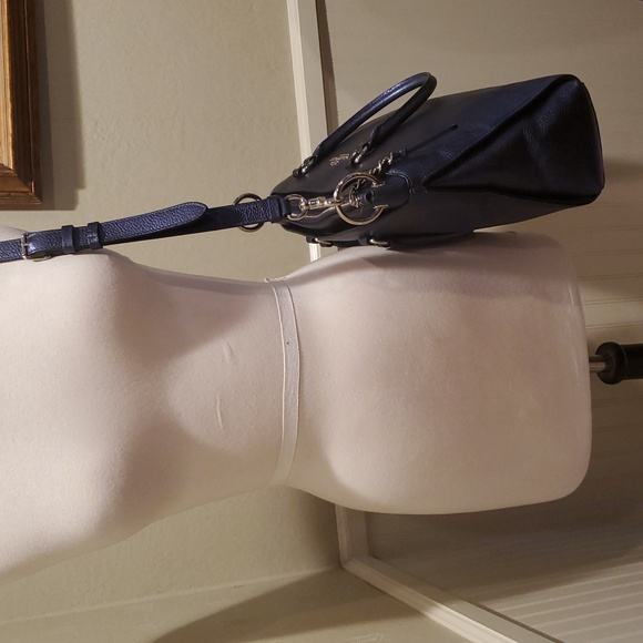 Coach Metallic Blue Mia Bag - Picture 6 of 15